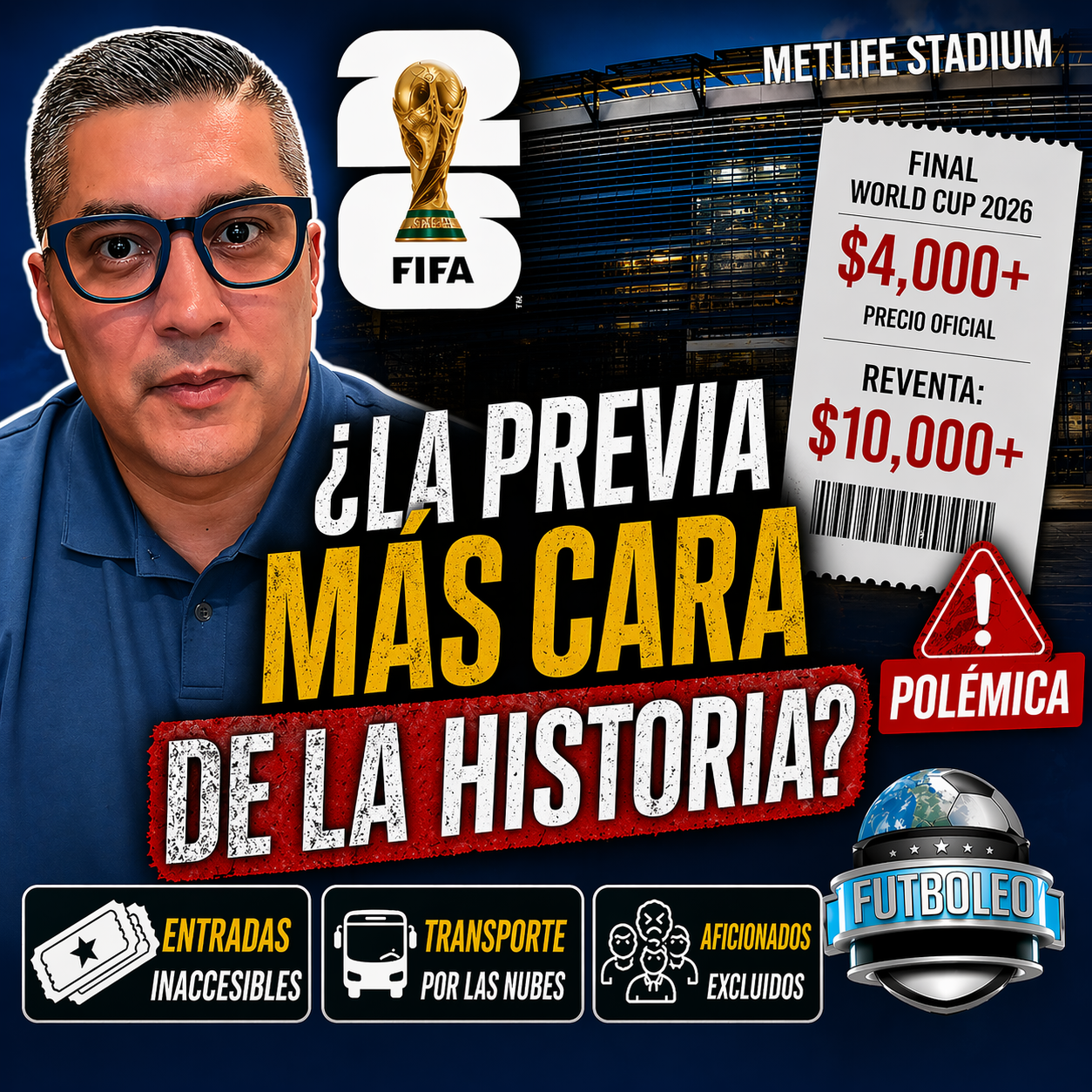 ⚠️La previa del Copa Mundial de la FIFA 2026 está marcada por una fuerte polémica🚨