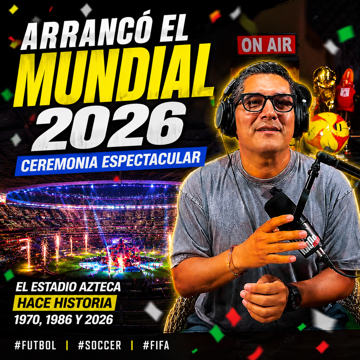 ⚽¡ARRANCA EL MEJOR TORNEO DEL UNIVERSO! La ceremonia de inauguración de la Copa del Mundo🌎
