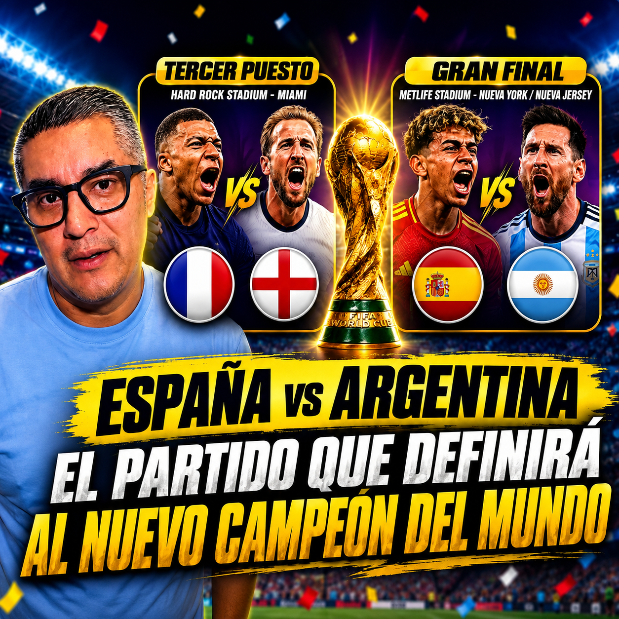 👑España vs Argentina: El Partido que Definirá al Nuevo Campeón del Mundo🏆